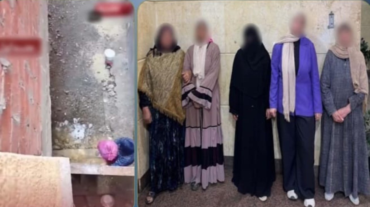 المتهمات وجانب من الواقعة