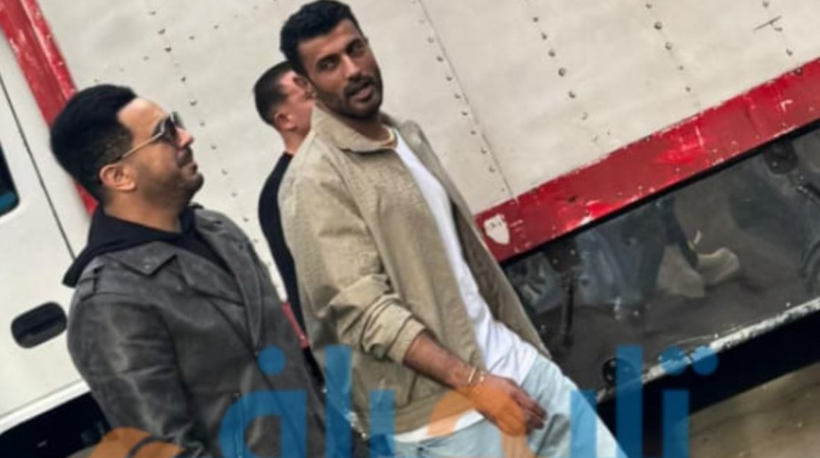 محمد سامي من تصوير مسلسل قلب شمس