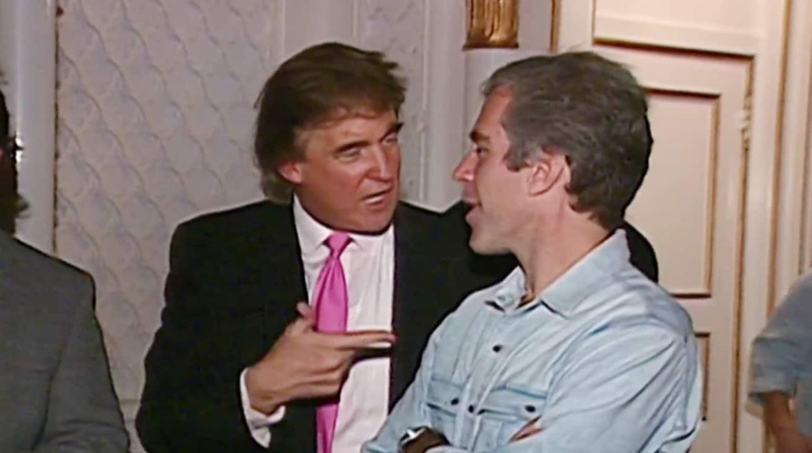 جيفري إبستين مع دونالد ترامب