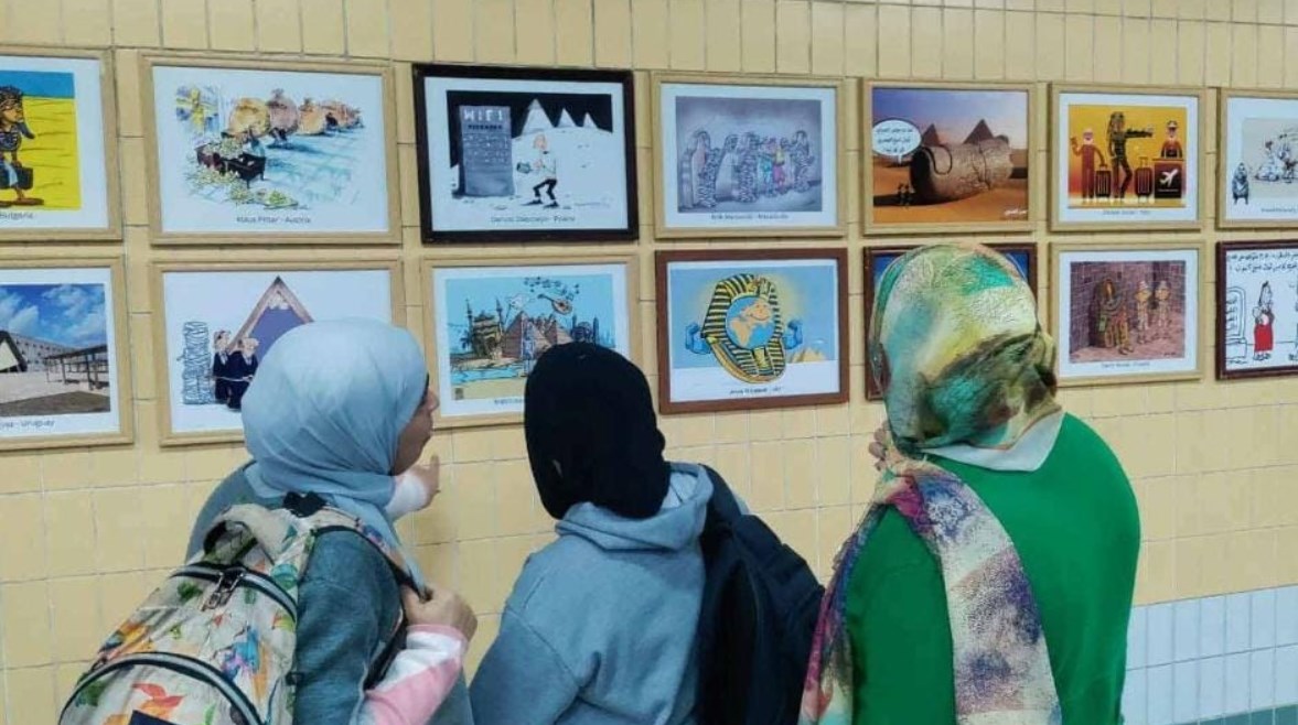 أعمال فنية في محطة صفاء حجازي 