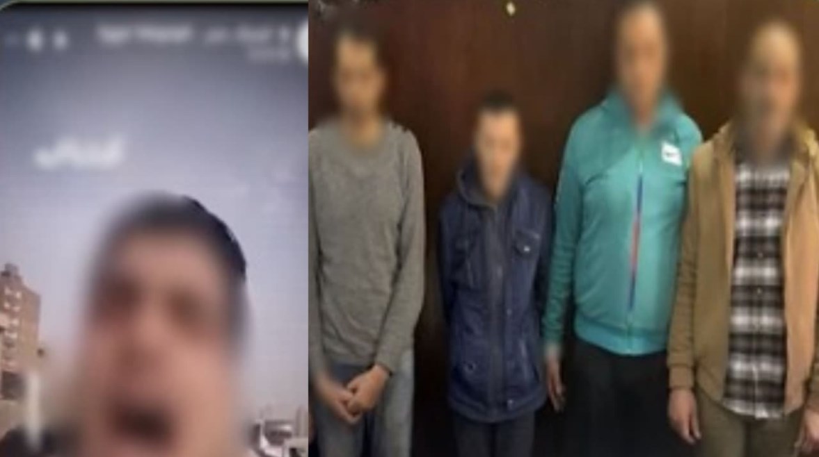 المتهمون وجانب من الاستغاثة