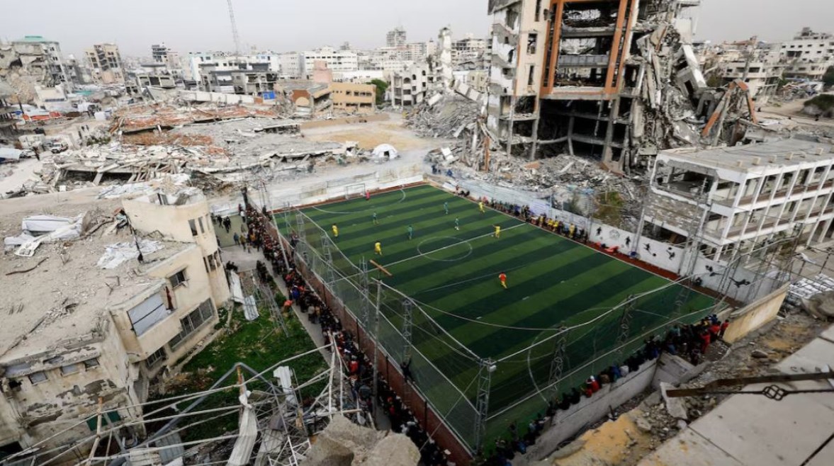 صورة من المباراة