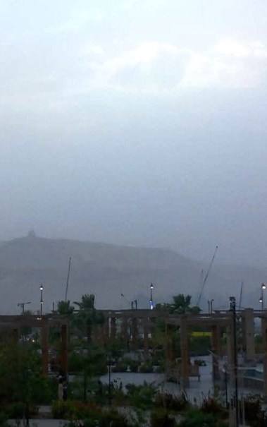 انخفاض مستوى الرؤية في أسوان
