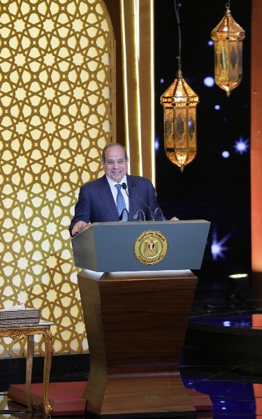 الرئيس السيسي خلال الحفل