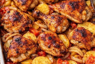 صينية بطاطس بالفراخ 