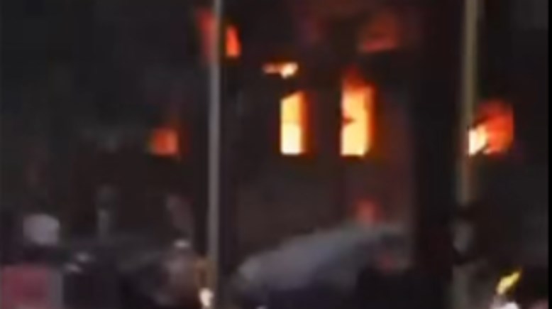 حريق داخل عقار سكني في حلوان