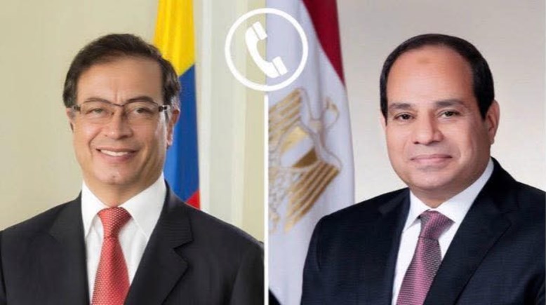 السيسي ورئيس جمهورية كولومببا