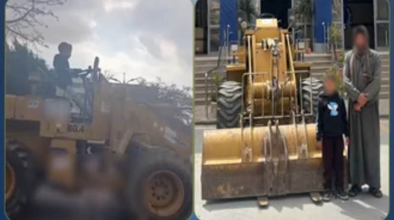 الأب ونجله بعد القبض عليهما 