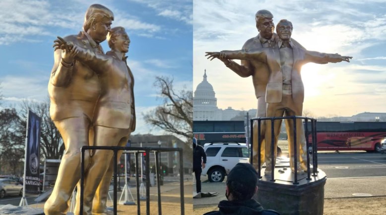 تمثال ترامب وابستين