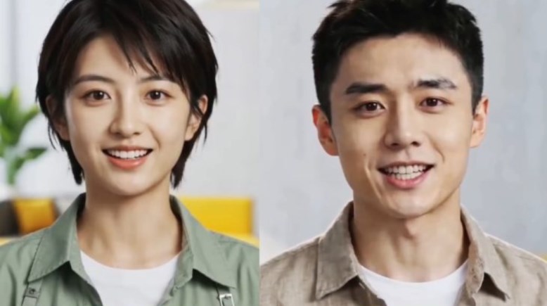 ممثلان مصممان بالذكاء الاصطناعي