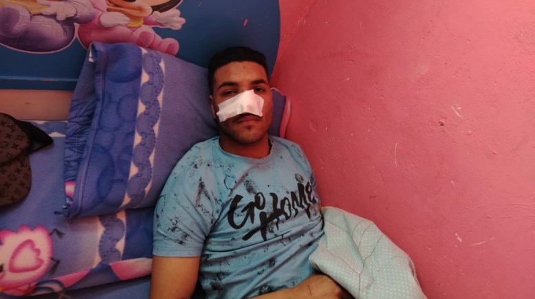 الشاب المعتدى عليه