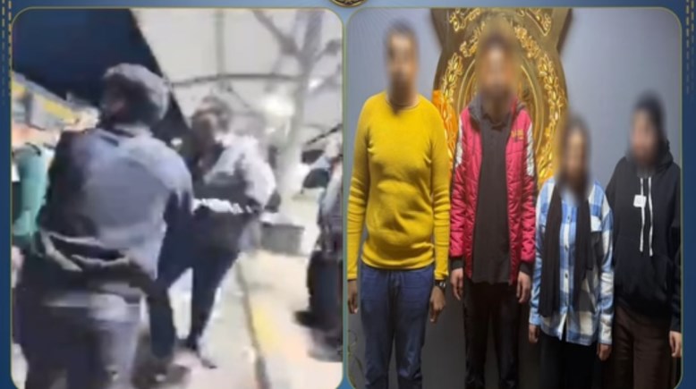 المتهمين وجانب من الواقعة 