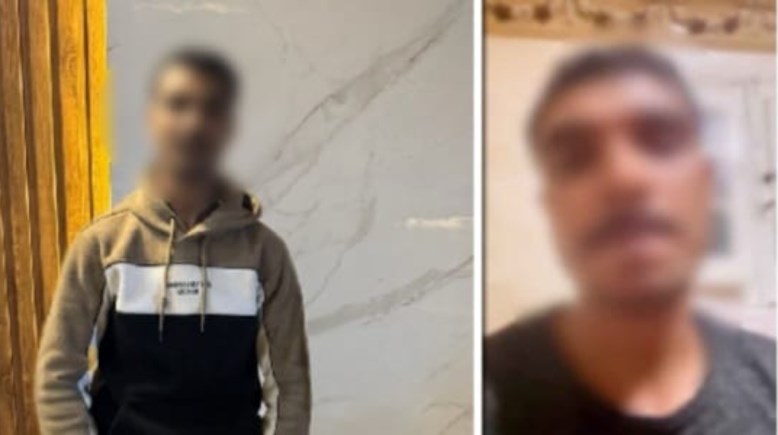 المتهم وجانب من الموقع 