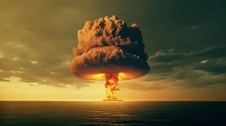 إشعاع القنابل النووية- تعبيرية