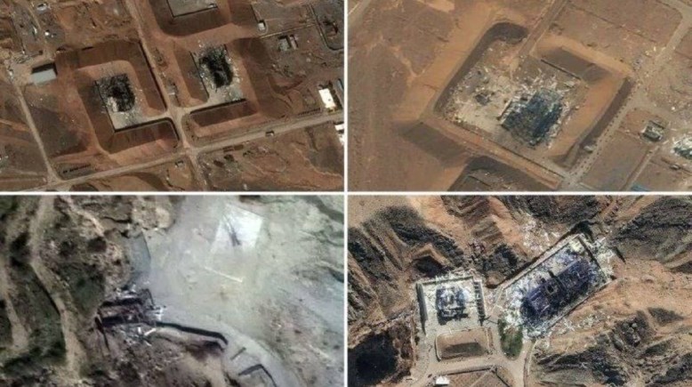 بعد مرور شهر علي الحرب صور أقمار صناعية تظهر مدي تضرر البنية التحتية الصاروخية لإيران 