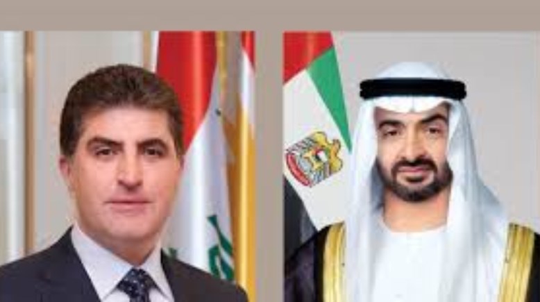  الشيخ محمد بن زايد  ونيجيرفان بارزاني