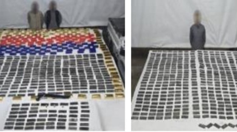 المتهمون والمضبوطات 