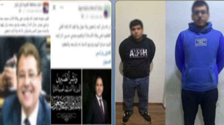 المتهمان وجانب من الواقعة 