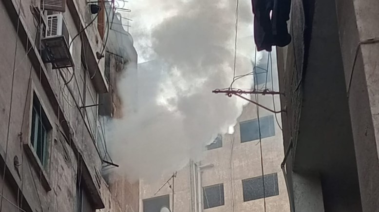 حريق شقة المنيل 