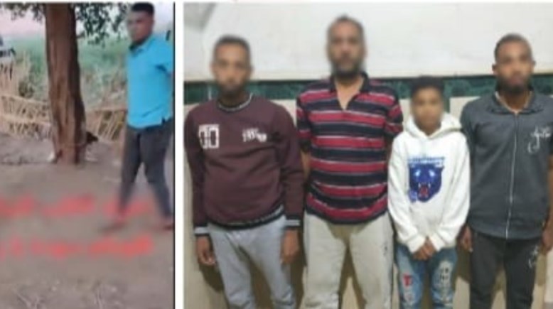 المتهمون قبل وبعد القبض عليهم