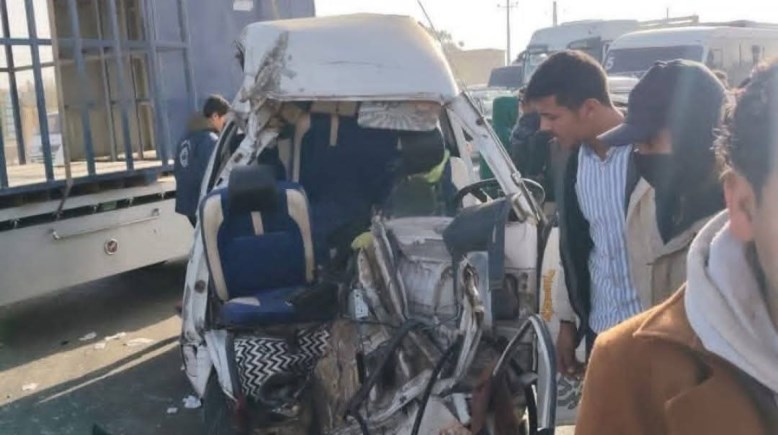 جانب من حادث طريق "بلبيس - العاشر من رمضان"