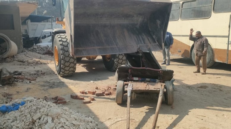 إعدام عربة كارو في إمبابة 