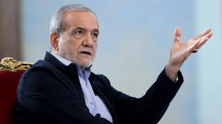 الرئيس الإيراني، مسعود بزشكيان