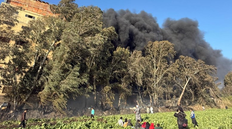 حريق في مصنع قطع غيار سيارات بالدقهلية