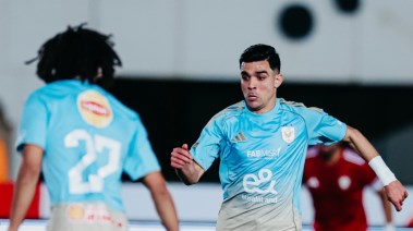 جانب من مباراة الأهلي والجيش  