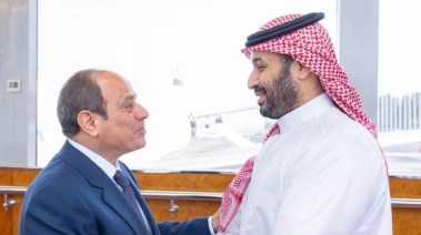 السيسي ومحمد بن سلمان في المملكة العربية السعودية