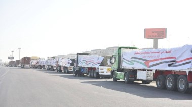 المساعدات الانسانية لغزة