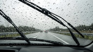 قيادة السيارة في الأمطار الغزيرة