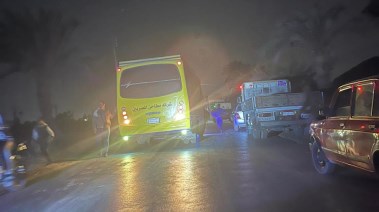 تصادم دراجة نارية في قلاب بالمنيا