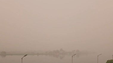 عاصفة ترابية تضرب محافظة المنيا 