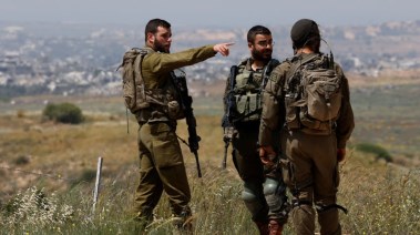 عناصر من جيش الاحتلال عند الحدود اللبنانية