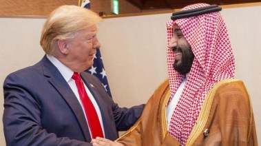 الأمير محمد بن سلمان والرئيس الأمريكي دونالد ترامب
