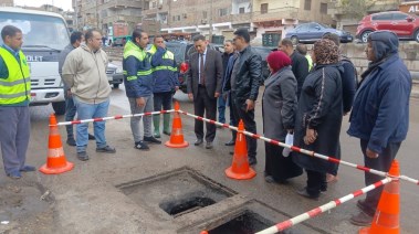 رفع تجمعات مياه الأمطار بالقليوبية 