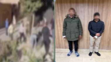 المتهمون وجانب من الواقعة 