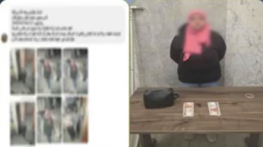 المتهمة وجانب من الواقعة 