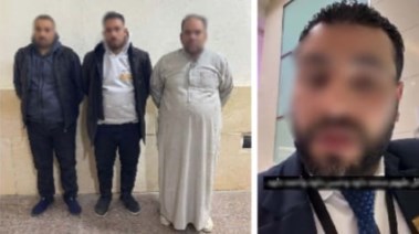 المتهمون وجانب من الواقعة 