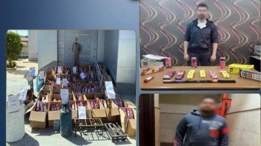 المتهمين والمضبوطات