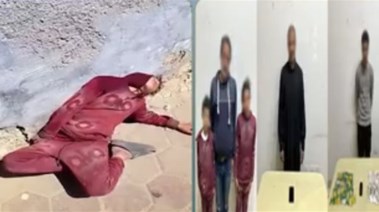 المتهمون وجانب من الواقعة 