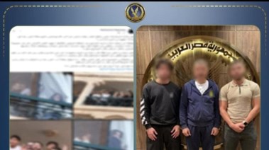 المتهمون وجانب من الواقعة 