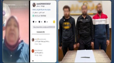 المتهمون وجانب من الواقعة 