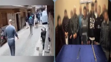 المتهمون وجانب من الواقعة 