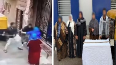 المتهمين وجانب من الواقعة