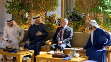 الشيخ محمد بن زايد رئيس الإمارات يتسقبل ملك 