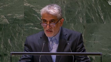 ممثل إيران لدي الأمم المتحدة علي بهرامي : ترامب أداء لاسرائيل لتنفيذ مخططاتها في الشرق الأوسط 