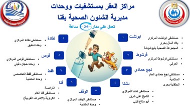 مراكز العقر في صحة قنا