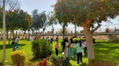 اقبال المواطنين على الحدائق 